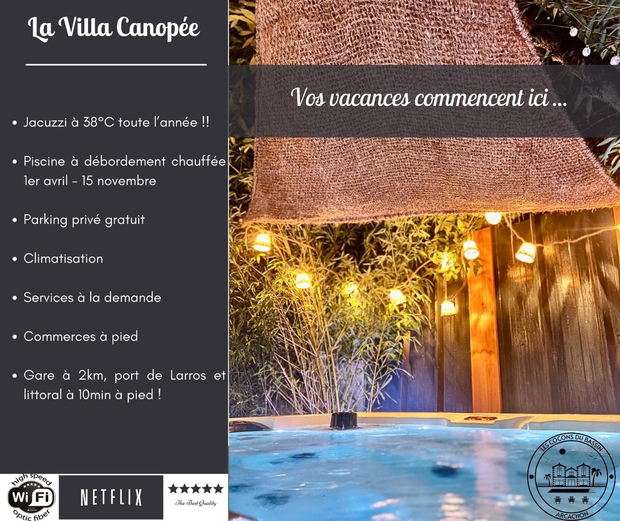La Villa Canopee - Piscine Chauffee-Fibre-Clim-Jacuzzi غوجان-ميستراس المظهر الخارجي الصورة